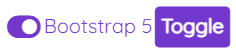 Bootstrap 5 Toggle